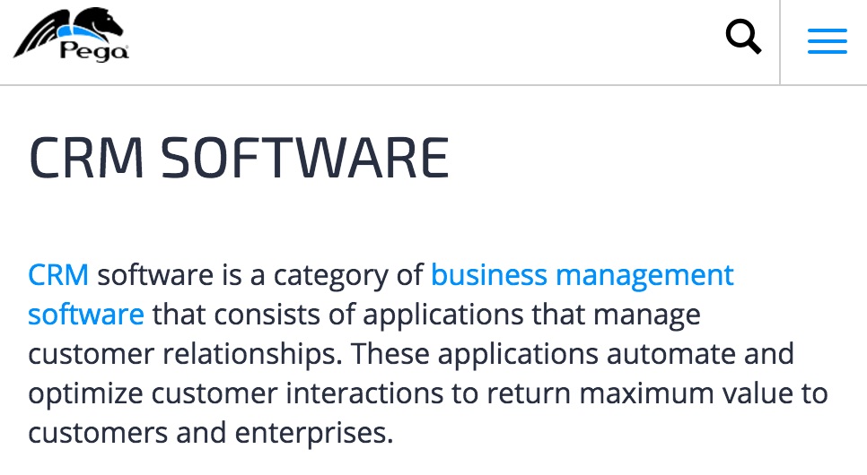 CRM Software Pegasystems