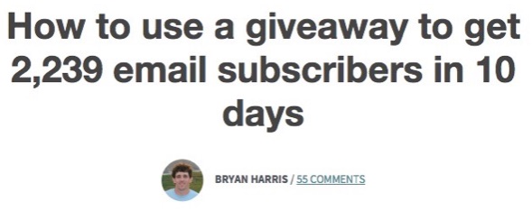 videofruit giveaway email subscribers